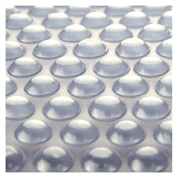 Clear 7 ft x 7 ft Square Pool Solar Cover | 1600 Series | Heat Retaining Solar Blanket | for Heating Inground & Above Ground Swimming Pools & Spas | Includes 6 Heavy-Duty Grommets