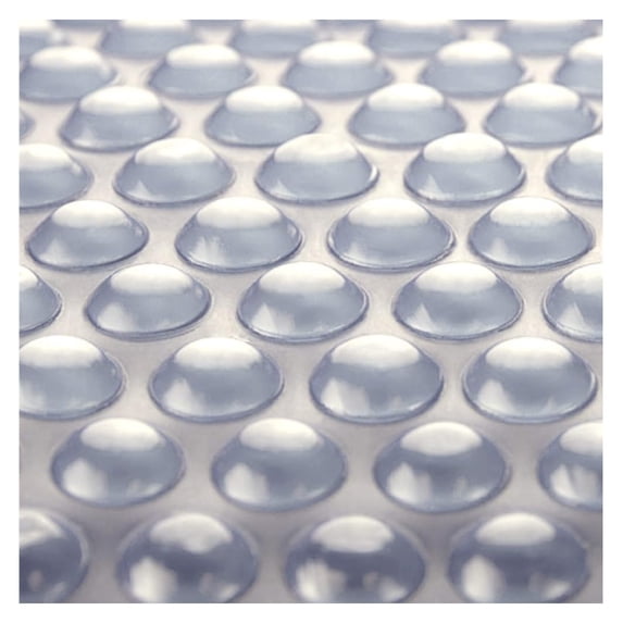Clear 7 ft x 7 ft Square Solar Cover | 1200 Series | Heat Retaining Blanket for Inground & Above Ground Swimming Pools & Spas | Sun's Natural Energy Heats Pool | Bubble Heating Blankets