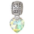 thumbnail image 1 of Clear AB Crystal Heart - Big Sister Charm Bead, 1 of 1
