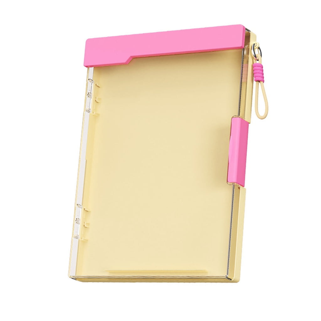 Clear ABS Document Case with Clipboard and Lanyard Double Layer File ...