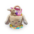 thumbnail image 1 of Clear Above Bunny Gift Basket with Candy Filled Eggs and Seasonal Treats, 12 Inch Reusable Bunny Container with Handle, 1 of 5