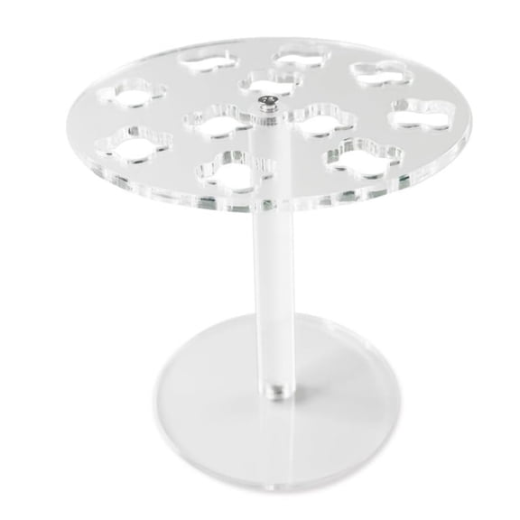 Clear Acrylic 11 Hole Salon Scissors Holder Desktop Storage Rack for Hairdressing Tool Combs Clip Organizers