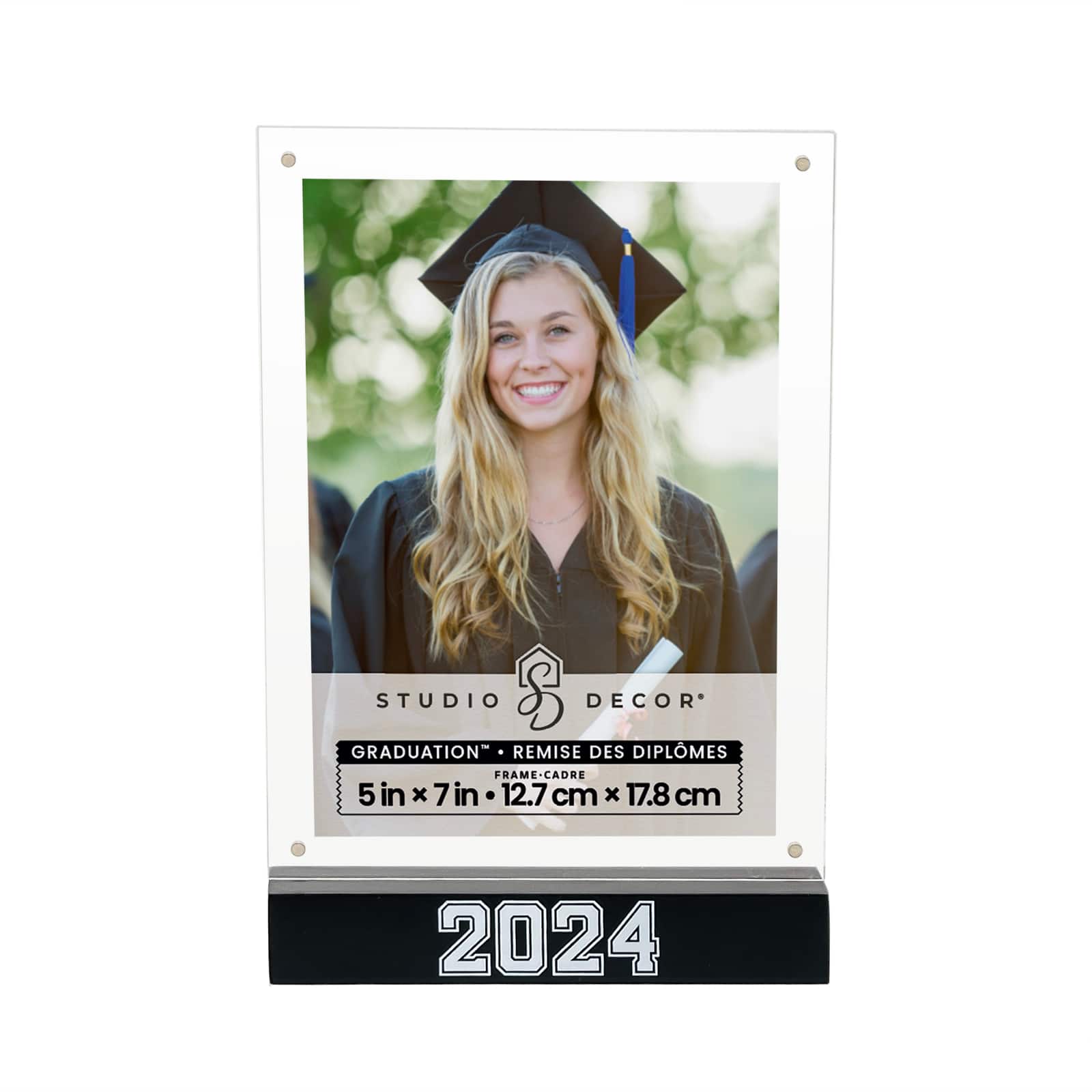 2024 Graduation Clear Acrylic 5x7 Standing Frame, Studio D√©cor
