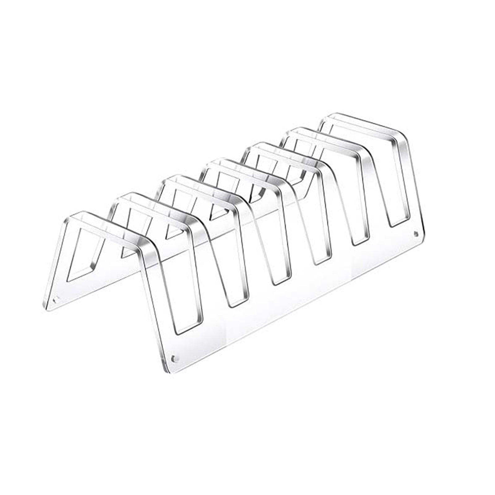 Clear Acrylic 6 slot Plate Rack for Displaying 12 Plates in Kitchen ...