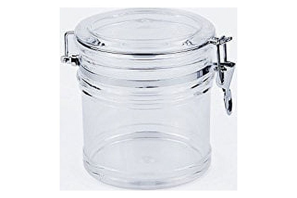Clear Acrylic Airtight Jar Canister with Locking Clamp Lids 70
