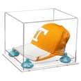 thumbnail image 1 of Clear Acrylic Baseball Hat or Cap Display Case with Blue Risers and Clear Base (A006-BLR), 1 of 2