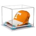 thumbnail image 1 of Clear Acrylic Baseball Hat or Cap Display Case with Blue Risers and White Base (A006-BLR), 1 of 2