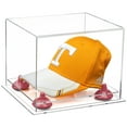 thumbnail image 1 of Clear Acrylic Baseball Hat or Cap Display Case with Pink Risers and Clear Base (A006-PNR), 1 of 2