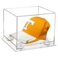 thumbnail image 1 of Clear Acrylic Baseball Hat or Cap Display Case with White Risers and Clear Base (A006-WR), 1 of 2