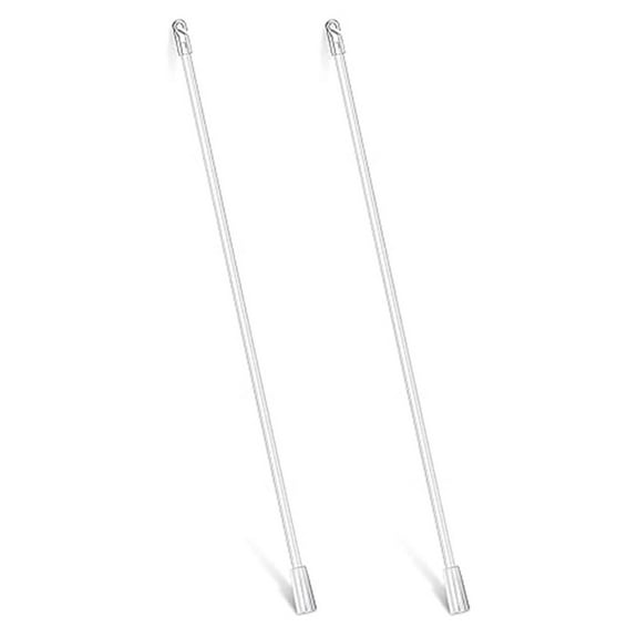 Clear Acrylic Blind Wand 17 Inch Tilt Rod with Grip,Window Blind Control Replacement (2 Pack)