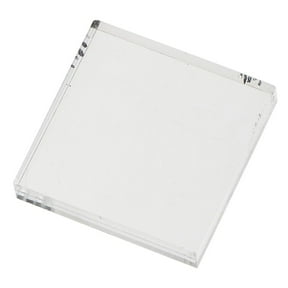 Clear Acrylic Block Stamping Block for Card Making Emboss Craft Tool 5x5cm