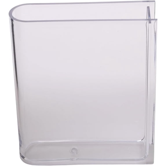 Clear Acrylic Book Vase for Flowers, Transparent Flower Vase for Home Decor, Simplicity Bookshelf Decor, Unique Stuff for Book Lovers (Clear)