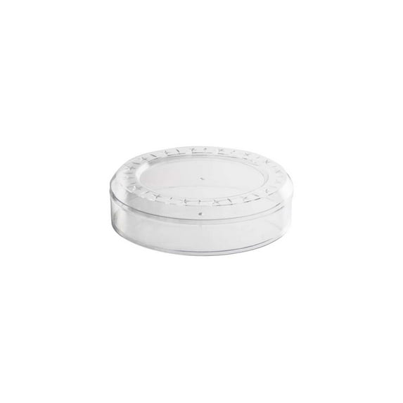 Clear Acrylic Boxes Round 5.25"X2" 12 Pack