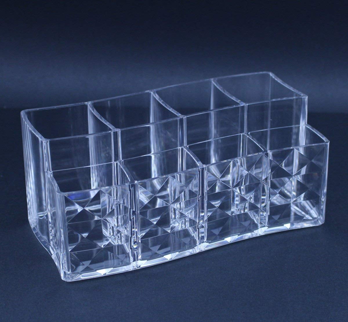 Clear Acrylic Brush Organizer with 8 Compartments
