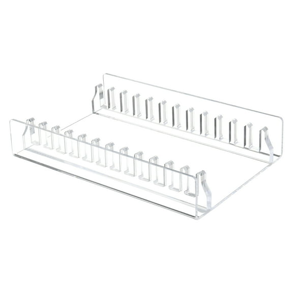 Clear Acrylic CDs Holder Cascading CDs Storage Rack,DVDs/CDs Display Rack & Vinyls Record Storage Stand Holds up to 12 CDs