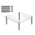 Clear Acrylic Cake Display Stand Square Metal Support Shelf Sheet Pan