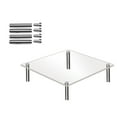 Clear Acrylic Cake Display Stand Square Metal Support Shelf Sheet Pan