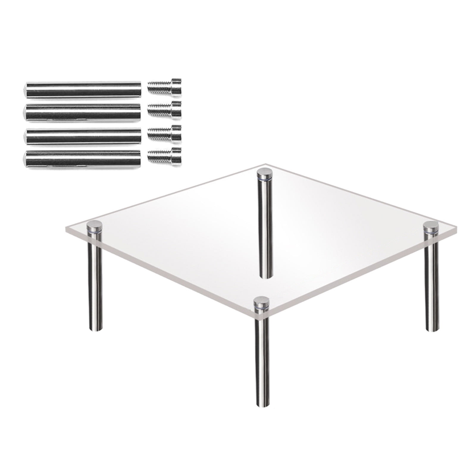clear-acrylic-cake-display-stand-square-metal-support-shelf-walmart