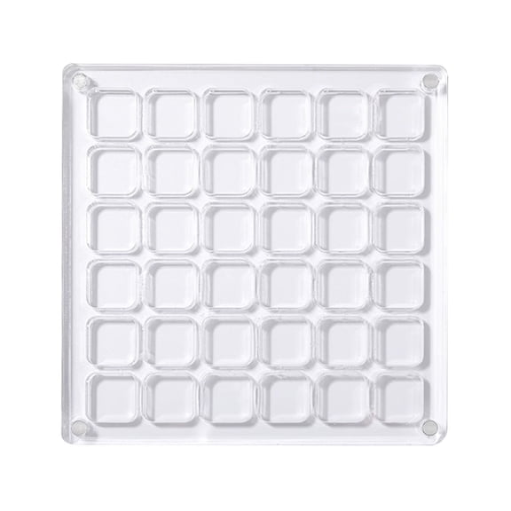 Clear Acrylic Chocolate Mold - 30 Cavities Square Shape for DIY Homemade Candy Making