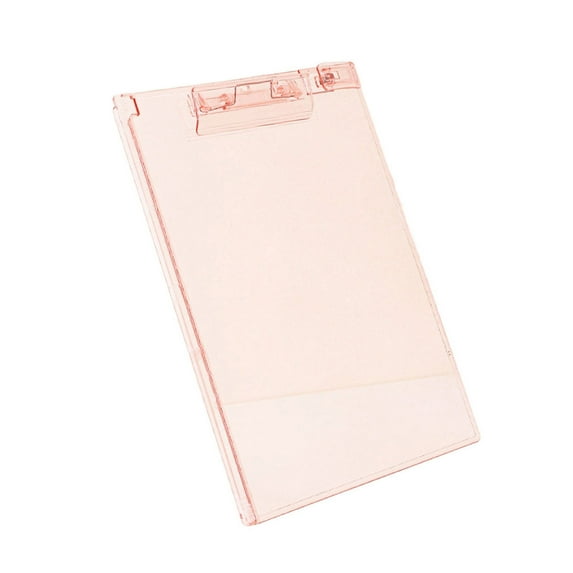 Clear Acrylic Clipboard with Measuring Ruler and Pen Clip 12.8x9Inch Conference Writing Board for School