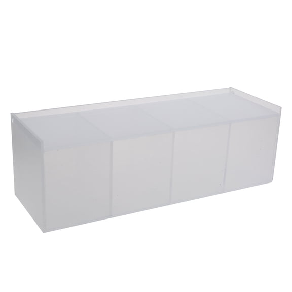Clear Acrylic Coffee Capsule Holder 4 Compartment Box Tea Bag Storage Organizer Coffee Bar Accessories