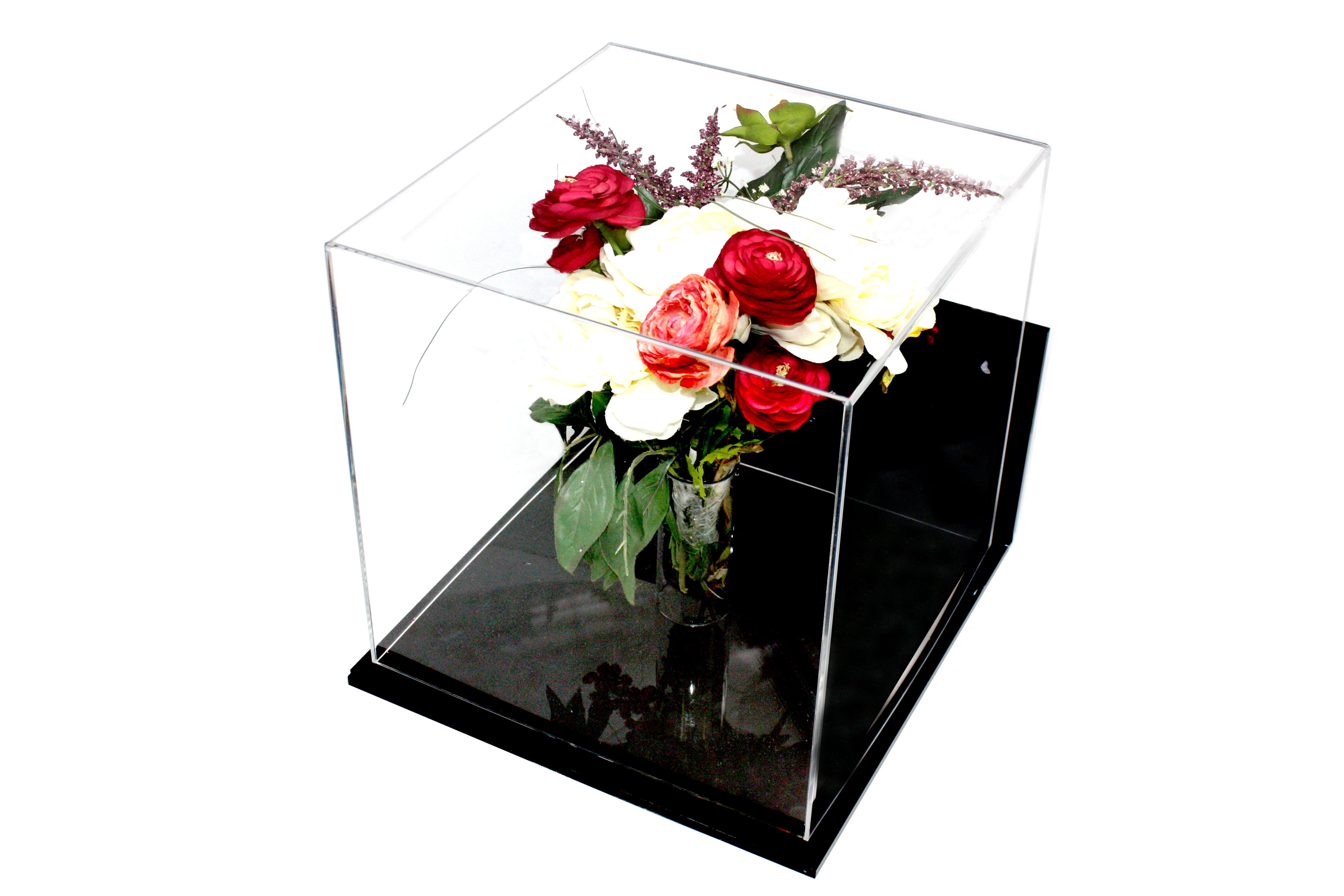Clear Acrylic Collectible Wedding Flower Bouquet Display Case with Wall Mount (A031)