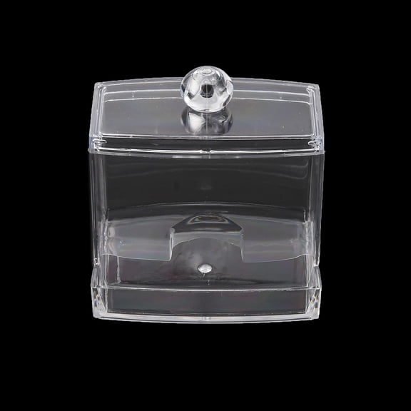 Clear Acrylic Cosmetic Storage Organizer Box with Lid 8.8x7.7x9cm Dust-proof Cosmetic Display Case for Small Accessories Storage 5.1x8.3cm