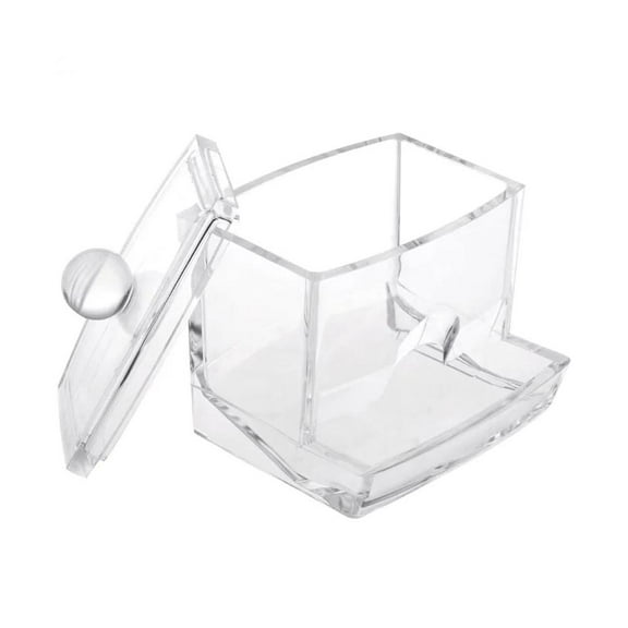 Clear Acrylic Cotton Pad Swab Q-tip Storage Bud Holder Case Cosmetic Makeup Box*