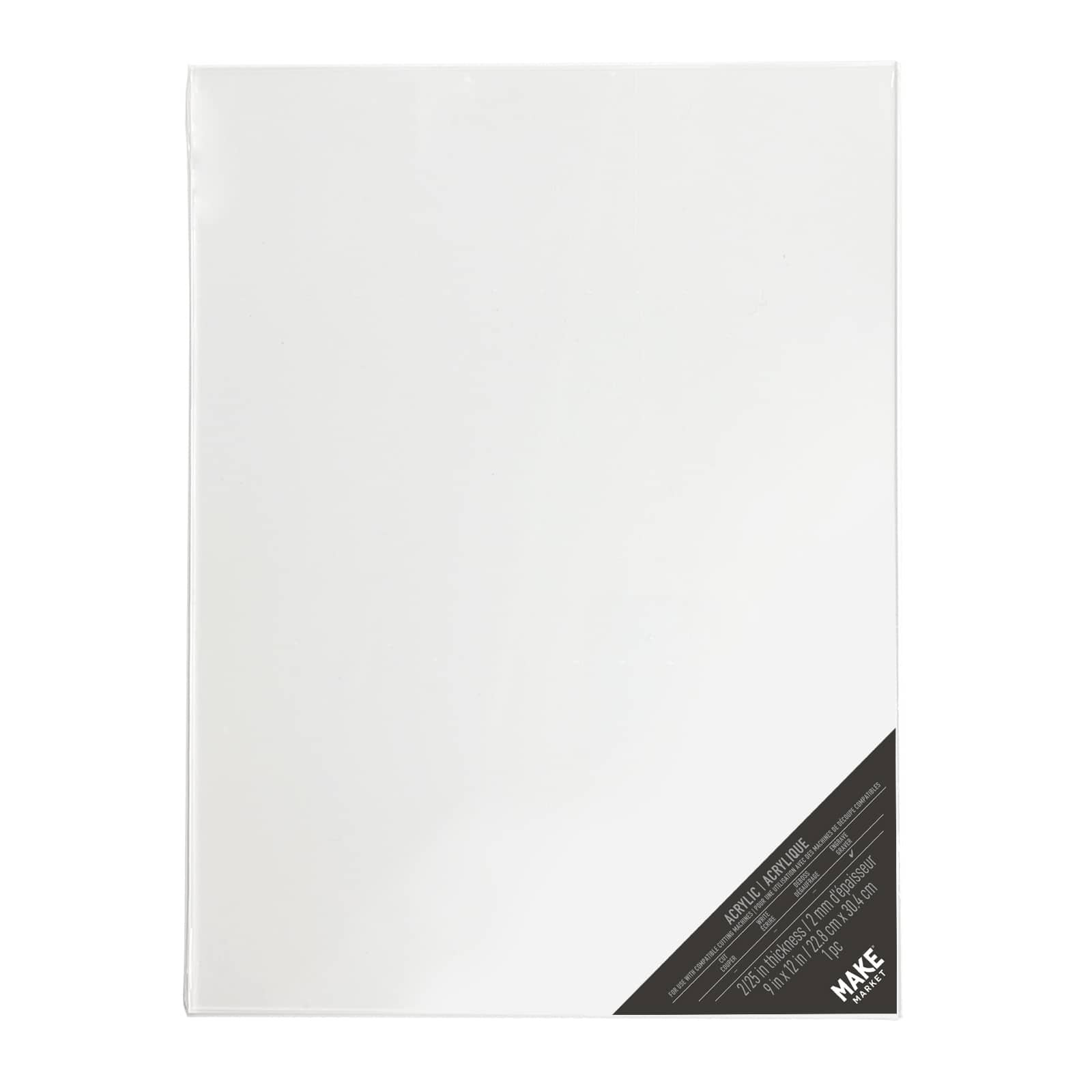 Wholesale Craft Blanks Sublimation Acrylic Sheets White 12 x 12 24 S