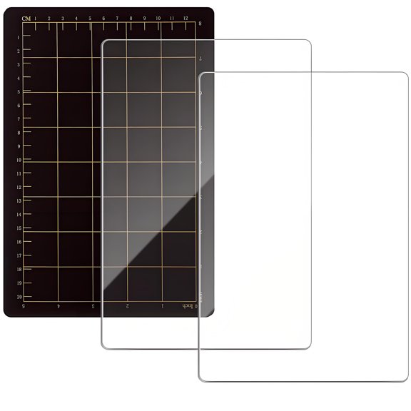 Clear Acrylic Cutting Pad with Gridded Mat For Card Making Scrapbooking Quilting Sewing Paper Craft Project
