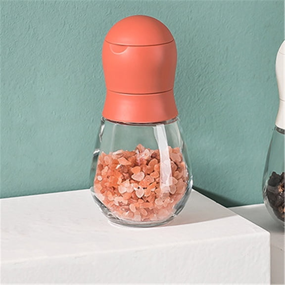 Clear Acrylic Cylindrical Pepper Grinder, Manual Sea Granule Spice Mill, Sleek Modern Design, Effortless Grinding for Flavor, Kitchen Cooking Tool, Small Batch Seasoning, Desktop Spice