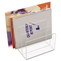 Clear Acrylic Desk File, 3 Sections, Letter to Legal Size Files, 8 Clear Acrylic Desk File, 3 Sections, Letter to Legal Size Files, 8