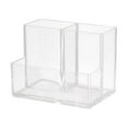 thumbnail image 1 of Clear Acrylic Desk Organizer - Multi-Functional Makeup Brush & Pen Holder, Minimalist Office Storage for Professionals, Modern Workspace Accessory, Cxui Pen Holder, 1 of 6