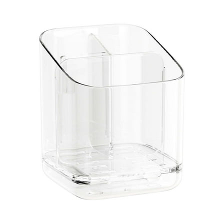 Clear Acrylic Desk Organizer with Compartments for Pens, Pencils, Office Supplies, Makeup Brushes, Home and Office Use