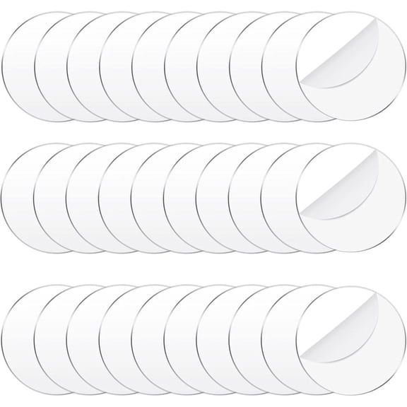 Clear Acrylic Discs 30 Pcs Round 3.5 Inch Transparent Circle Blanks Coaster