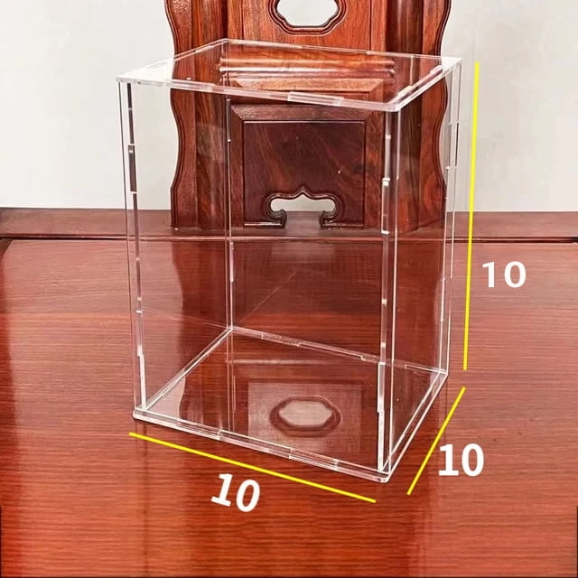 Siyecioa Clear Acrylic Display Case Assemble Countertop Box Cube Organizer Stand Dustproof Protection Showcase For Action Figures Toys Collectibles 40 Times 30 Times 25cm