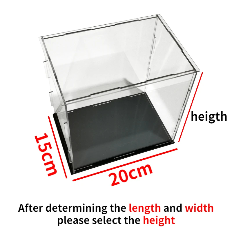 Clear Acrylic Display Box Countertop Case Organizer Stand Dustproof