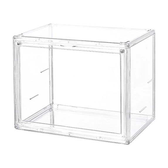 Clear Acrylic Display Case No Compartments Blind Box Storage Organizer Dustproof Action Figure Show Case Stand for Collectibles Mini Figures 14 × 8.7 × 10.6in