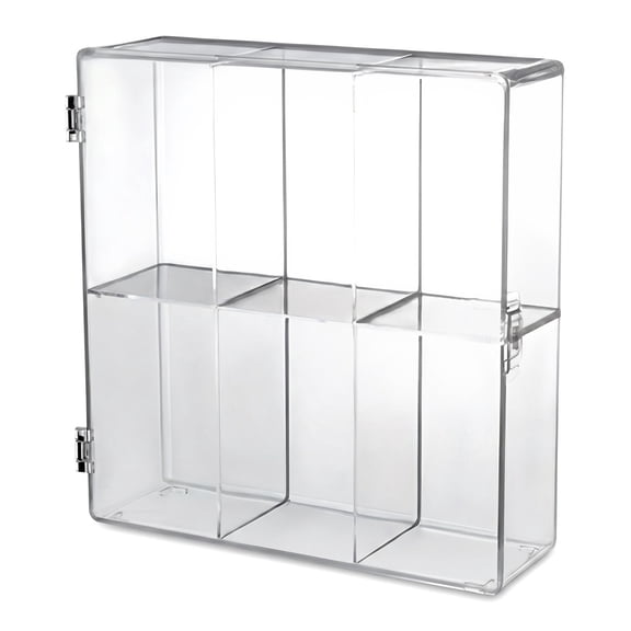 Clear Acrylic Display Case Dustproof Showcase for Dolls, Models & Collectibles 9.06 8.66 3.35 in