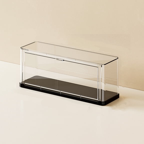 Clear Acrylic Display Case for Figures Stackable Plastic Display Case Dust Proof Figurine Storage Box Transparent Doll Collection Showcase with Removable Compartments