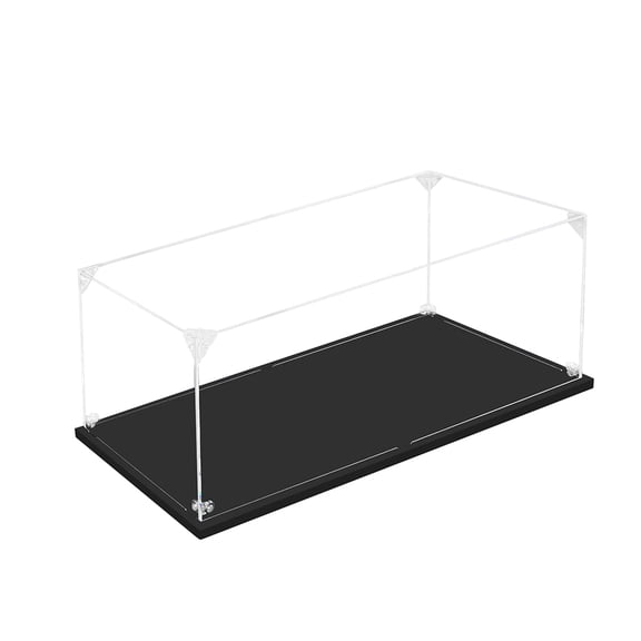 Clear Acrylic Display Case for 1:24 Scale Collectibles Toy Car Model Figures Showcase - 9.8x5.9x3.9Inch - 1PC