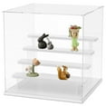 thumbnail image 1 of Clear Acrylic Display Case with Self Assembly Ladder Inside Dustproof Protection Showcase for Handmade Toy Collection, 1 of 9