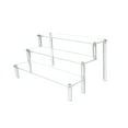 thumbnail image 1 of Clear Acrylic Display Risers, 3 Tier Step Stand Organizer for Perfume Jewelry Makeup Figures and Collectibles, 11.81 in, 1 of 6