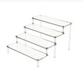 thumbnail image 1 of Clear Acrylic Display Risers, 4 Tier Step Stand Organizer for Perfume Jewelry Makeup Figures and Collectibles, 11.81 in, 1 of 6