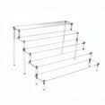 thumbnail image 1 of Clear Acrylic Display Risers, 5 Tier Step Stand Organizer for Perfume Jewelry Makeup Figures and Collectibles, 11.81 in, 1 of 6
