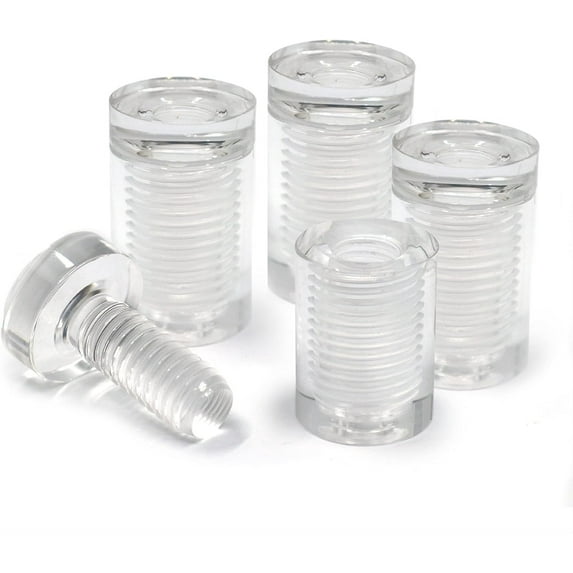 Picture Hang Solutions - Clear Acrylic Sign Standoffs - 19mm x 25mm (4 pieces per pack)