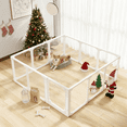 thumbnail image 1 of Clear Acrylic Dog Playpen for Small/Medium Dogs,Increased 27.8'' Puppy Play Pen Dog Fence Pet Playpen for Indoors,10Panels, 1 of 8