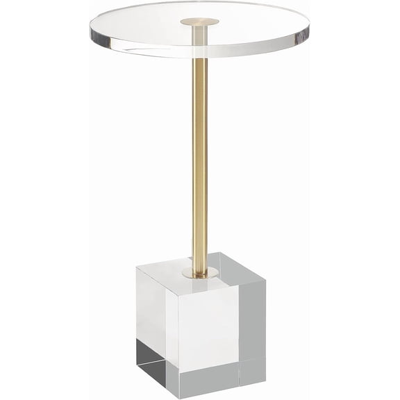 Clear Acrylic End Table,Side Table,for Livingroom,13.5 x 13.5 inch, 23 inch High