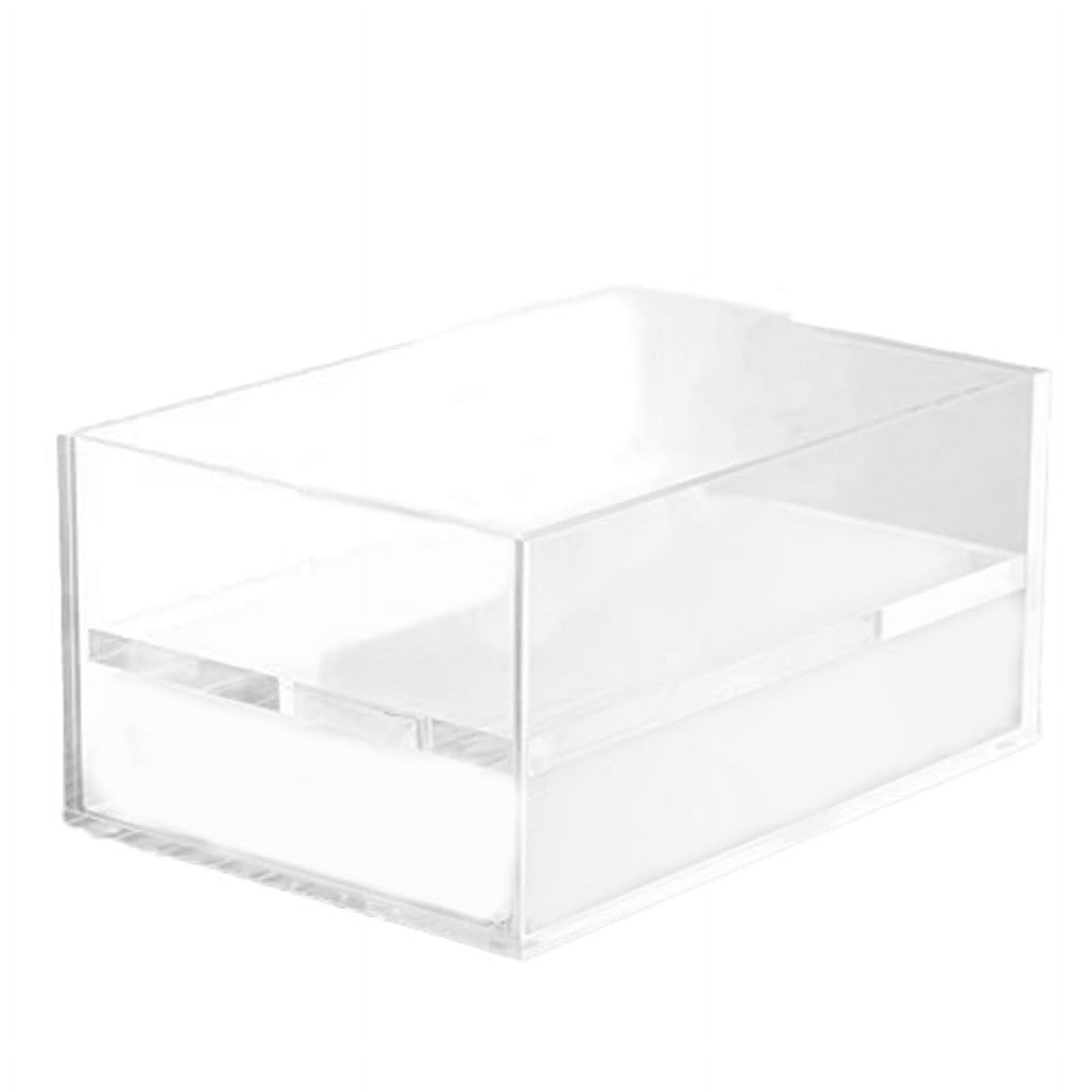 Clear Acrylic Facial Tissue Box Cover Holder with Top Lid Napkin