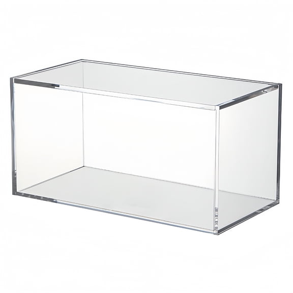 Clear Acrylic Flip-Top Storage Box, Dustproof Desktop Organizer for Coffee Pods, Stationery & Cosmetics